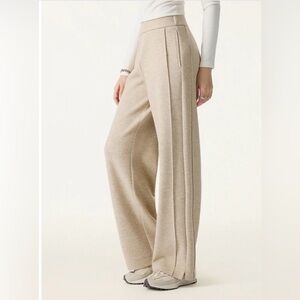 OGL MOVE - NWT - Wide-Leg Beige Comfy Pants /Track Pants. Amazingly Soft!
